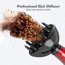 1875W Tourmaline Hair Dryer Ionic Frizz Control Fast Drying Blow Dryer Professional Hairdryer 2 Speed and 3 Heat Settings, Concentrator & Diffuser & Pik, Cool Shot BERTA