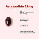 Micro Ingredients Astaxanthin 12mg with MCT Oil, 60 Softgels | Fresh Microalgae Source | Triple Strength, Easy to Swallow, Non-GMO, Gluten Free, Soy Free Infinity Warehouse