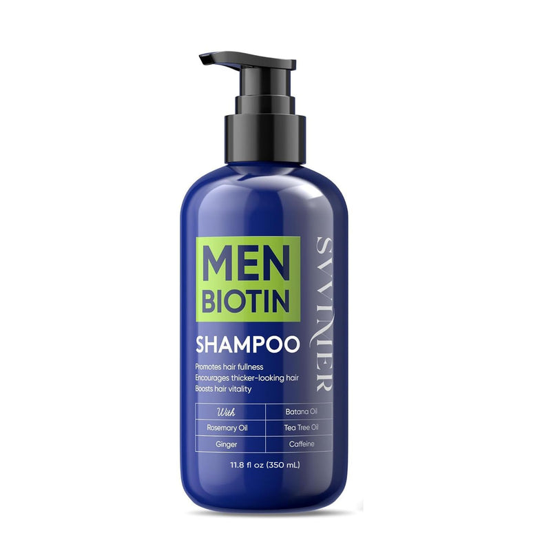 Svvimer Hair Growth Shampoo for Men - Biotin Thickening Shampoo with Rosemary Tea Tree Oil Caffeine for Hair Loss and Thinning - 13.5 Fl Oz (Pack of 1) Infinity Warehouse