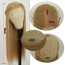 Maycaur Lace Front Wigs Blonde Wig Long Straight Heat Resistant Fiber Hair Synthetic Lace Front Wigs for Women 22 Inch Maycaur
