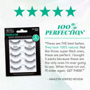 Ardell False Eyelashes Natural 110 Black, 1 pack (5 pairs per pack) Ardell