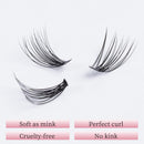 LANKIZ Individual Lashes Natural Cluster Lashes 20 Roots C Curl 0.07mm Thickness 8-14mm Mix Faux Mink DIY Individual Eyelashes LK LANKIZ