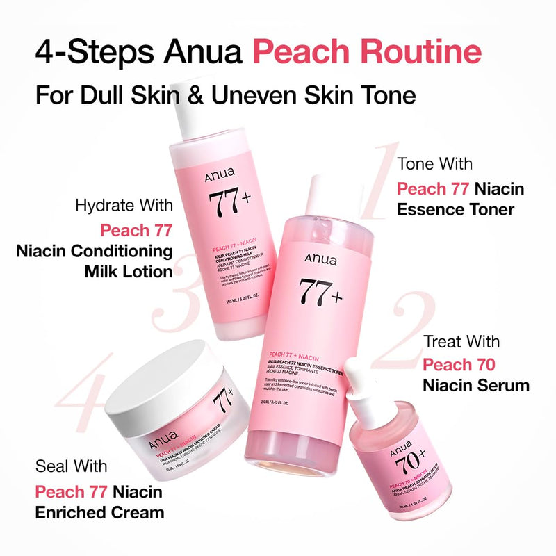Anua Peach 70 Niacinamide Serum 30ml / brightening hydrating face serum/daily clean beauty (1.01 fl. oz.) Infinity Warehouse