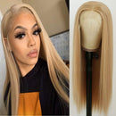 Maycaur Lace Front Wigs Blonde Wig Long Straight Heat Resistant Fiber Hair Synthetic Lace Front Wigs for Women 22 Inch Maycaur