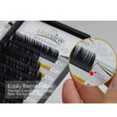 LASHVIEW Ellipse Flat Eyelash Extension,Flat Eyelash Extension supplies,Individual Lashes,0.15mm C Curl Mixed Length,Lash Extension,Semi-Permanent,Extremely Light & Soft,Professional Salon Use LASHVIEW