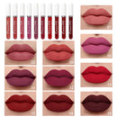 evpct 10Pcs Waterproof Liquid Matte Matt Lipsticks Set Matt Liquid,CmaaDU Dark Red 24 Hour Long Lasting Matte Lipstick Lip Stain Gloss Makeup Sets for Women Lippies labiales matte larga duracion 24 15 evpct