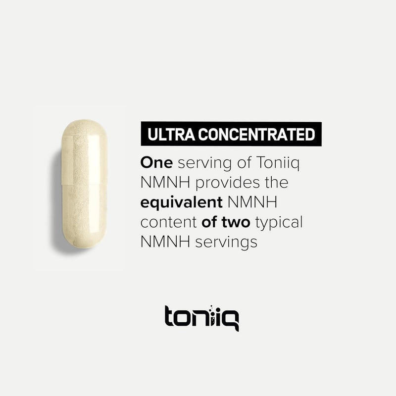 Toniiq NMNH Supplement – Clinically Studied UthPeak™ – 95% Highly Purified & Third-Party Tested for NAD+ & Healthy Aging Support Infinity Warehouse
