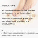 Maryton Glass Pumice Stone for Feet, Callus Remover and Foot scrubber & Pedicure Exfoliator Tool Pack of 2 MARYTON