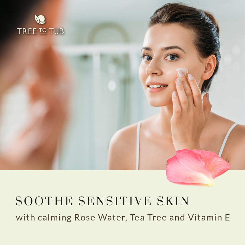 Face Cream for Women by Tree To Tub - Anti Aging Face Cream for Dry and Oily Skin - With Vitamin B3, B5, E, Aloe Vera, Ginseng and Green Tea 1.7 oz Tree to Tub