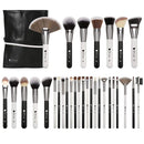 DUcare Makeup Brushes 31Pcs Professional Panda Makeup Brush Set Christmas Gift Premium Synthetic Goat Pony Hair Kabuki Foundation Blending Brush Face Powder Blush Concealers Eye Shadows With Leather Case Organizer DUcare Store