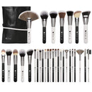 DUcare Makeup Brushes Set Professional Panda Series Makeup Brush Set 31Pcs Kabuki Foundation Blending Face Powder Blush Concealers Eye Shadows With Leather Case Organizer DUcare