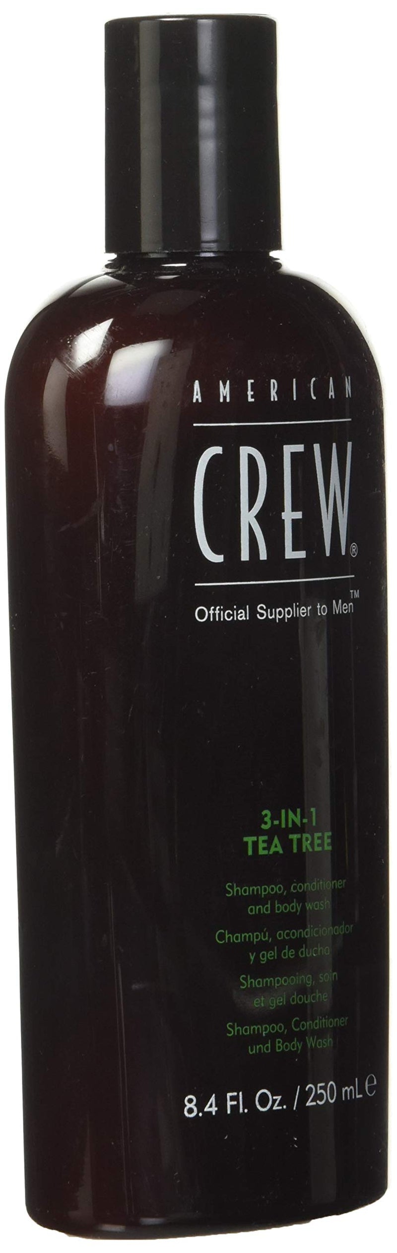 Shampoo, Conditioner & Body Wash for Men by American Crew, 3-in-1, Tea Tree Scent, 8.4 Fl Oz AMERICAN CREW