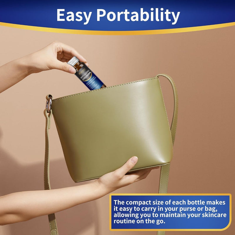 Ageless Anti Aging Collagen Liquid - Marine Collagen, Turmeric, Glutathione, and Rosa Roxburghi - 50 ml (10 Count) Infinity Warehouse