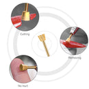 MelodySusie 4 Week Inverted Backfill Nail Drill Bit 3/32'', Professional Tungsten Carbide Nail Bit for Acrylic Hard Gel Nail Smile Line Craving, Two Way Rotate, Manicure Nail Salon Supply (Medium) MelodySusie