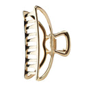 Kitsch Hair Clips, Metal Hair Claw Clips, Hair Accessories for Women, Large Hair Clip, Hair Clutch, 3 Inches Wide (Open Shape Claw Clip, Gold) Kitsch