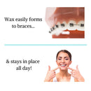Braces Wax,10 Pack. Dental Wax for Braces. Unscented & Flavorless - Premium Orthodontic Wax for Braces.10 Pack- 50 Total Wax Strips, FREE Storage Case. Food Grade Brace Wax. FRESH KNIGHT