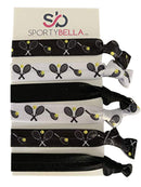 Tennis Hair Hair Ties, Tennis Hair Accessories, No Crease Tennis Hair Elastics Set, Gift for Girl Tennis Players Sportybella