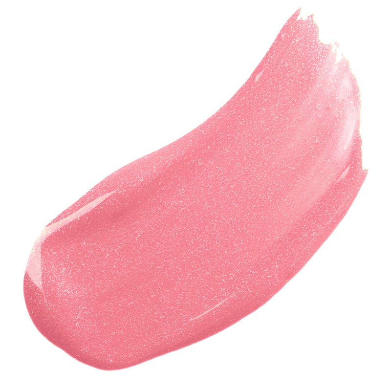 Beauty For Real Lip Gloss + Shine, Kiss Me - Honeysuckle Pink - Non-Sticky Plumping & Hydrating Gloss - Light & Mirror In Cap - Contains Marine Collagen - 0.15 fl oz Beauty For Real