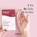 Viviscal Women's Hair Growth Supplements for Thicker, Fuller Hair | Clinically Proven with Proprietary Collagen Complex | 180 Tablets - 3 Month Supply Viviscal