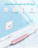 Initio Electric Toothbrush with Smart Timer, 5 Modes, 3 Dupont Bristles, 40,000 VPM Motor, Whitening Power Rechargeable Toothbrush for Adults and Kids (Pink) Initio