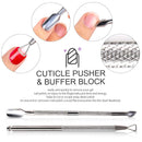 Gel Nail Polish Remover Tools, 20pcs Fingernail &Toenail Clips 114Pcs Nail Pads 5pcs 100/180 Grits Nail Files 400/4000 Grits Nail Buffer Nail Scraper for Dip Powder NailBy Teenitor Teenitor