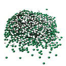 LolliBeads Resin Crystal Round Nail Art Mixed Flat Backs Acrylic Rhinestones Gems, Size 2 mm, Color Emerold Green (2000Pcs) LolliBeads
