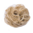 Messy Bun Hair Piece Scrunchy Updo Hair Pieces for Women Fluffy Wavy Hair Bun Scrunchies Donut Hairpiece Synthetic Chignons With Elastic Rubber Band Dark Blonde & Bleach Blonde-Thicker 1 pc Benehair