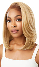 Outre Perfect Hairline Fully Hand Tied 13 X 4 Lace Wig HD Transparent lace NO Plucking Required DANNITA (DRFFRDVV) Outre
