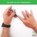 Healthy Seniors Nail Clipper Set - Designed for Thick Nails. Perfect for Diabetics or People Suffering from Arthritis Healthy Seniors