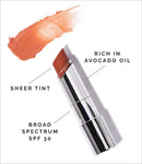 MDSolarSciences Hydrating Sheer Tinted Lip Balm SPF 30 with Avocado Oil, Vegan Lip Balm, Bare 0.15 Oz MDSolarSciences