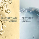 RoC Derm Correxion Dual Eye Cream with Advanced Retinol + Peptides for Puffy Eyes and Dark Circles, (.68 oz) with Retinol Under Eye Cream Packette Infinity Warehouse