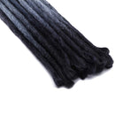 24" Dreadlock Extension Ombre For Hip-Hop Synthetic Heat Resistant Faux Locs Dread Reggae Extension Twist Braiding Faux Locs Crochet For Man Women (15strands/3packs,black to dark grey to silver grey) S-noilite