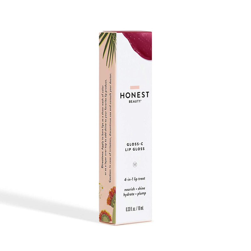 Honest Beauty Gloss-C Lip Gloss in Star Ruby: Vibrant Red, Star Ruby : Vibrant Red, 0.33 Fl Oz Honest Beauty Store
