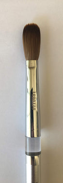 Silver Handle CRIMPED 100% Kolinsky Acrylic Nail Brush (Crimped 10) Silver Handle Nail Brush