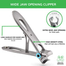 Healthy Seniors Nail Clipper Set - Designed for Thick Nails. Perfect for Diabetics or People Suffering from Arthritis Healthy Seniors