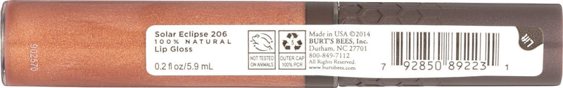 Burt's Bees 100% Natural Moisturizing Lip Gloss, Solar Eclipse, 1 Tube Burt's Bees