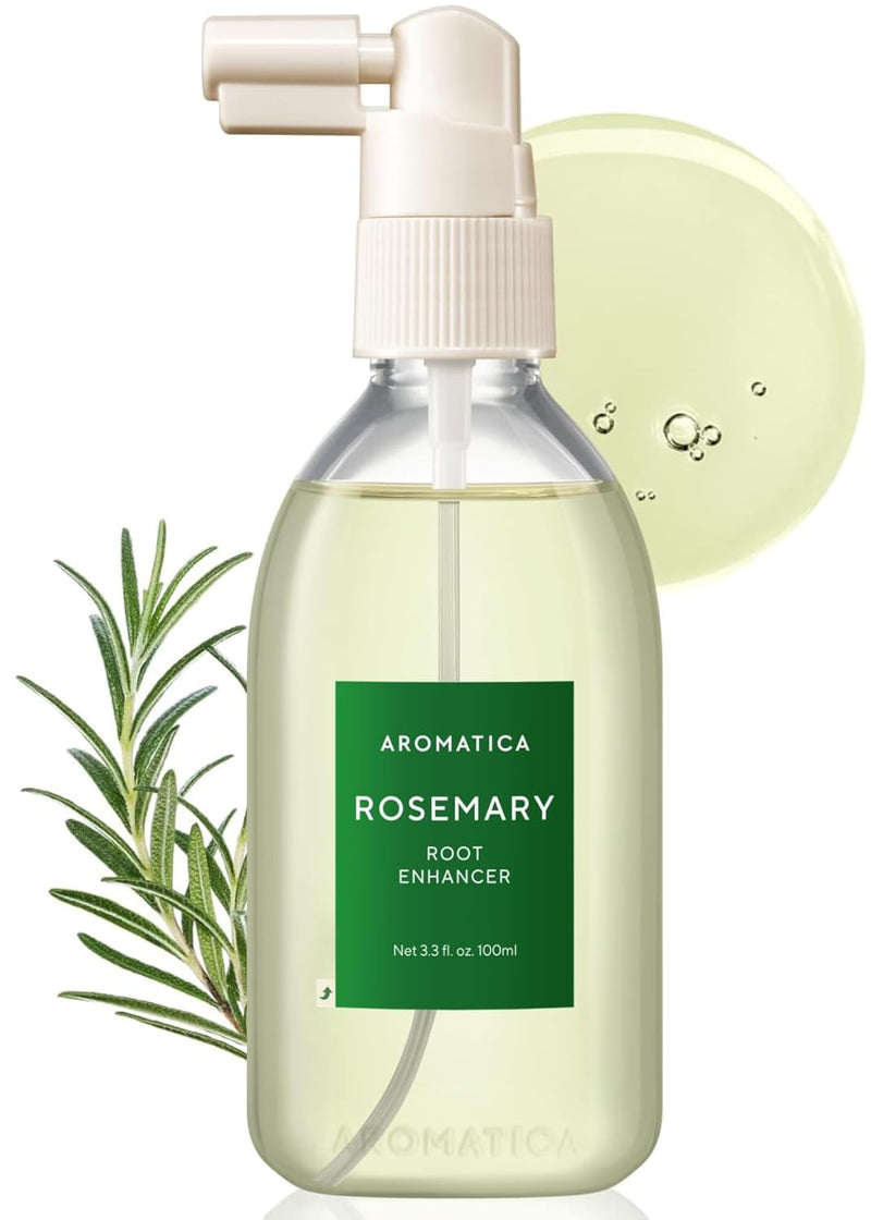 AROMATICA Root Enhancer Rosemary water spray for hair growth – Korean Hair Care Oil for Scalp Detox – Flaky & Itchy & Dry Scalp Treatment – Free from Sulfate, Silicone, and Paraben (3.38oz) Infinity Warehouse