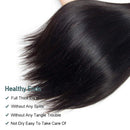 Human Hair Bundles Straight 3 Bundles 18 20 22 Inch Hair Weave Human Hair Straight Bundles100% Unprocessed Virgin Hair Straight Human Hair Bundles Natural Black for Women Seekomi