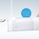 Panasonic Portable Water Flosser, 2-Speed Battery-Operated Oral Irrigator with Collapsible Design for Travel – EW-DJ10-W (White) Panasonic