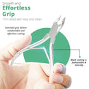 Cuticle Trimmer Professional Cuticle Nippers Stainless Steel Nail Tools Sharp Blades Cuticle Cutter Double Spring Cuticle Clippers for Nail Cuticle Care Pedicure Manicure Tools for Home Spa Salon GREEN ESTETICA