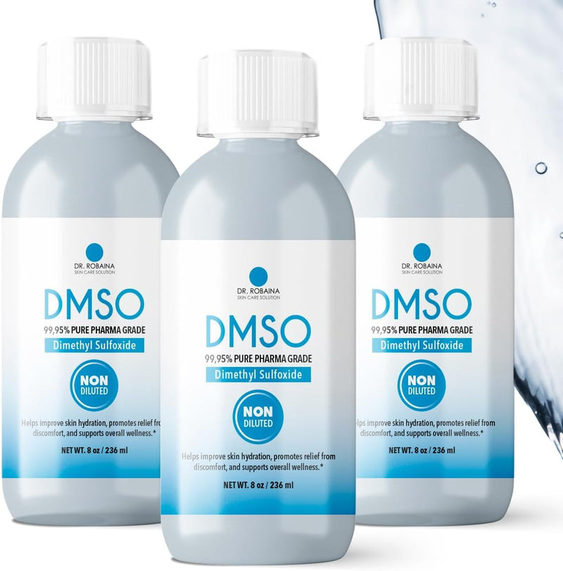 DMSO Liquid – 99.9% Pure Pharma Grade Dimethyl Sulfoxide | Soothing Topical Support & Overall Wellness | Low Odor | Made in USA | 8 oz by Dr. Robaina Infinity Warehouse