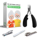 Healthy Seniors Complete Nail and Toenail Clipper Set - Designed for Thick Nails. Perfect for Diabetics or People Suffering from Arthritis Healthy Seniors