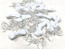 Tara Girls Self Hinge Plastic Bow Hair Barrettes Selection Pack Of 2 (BR29-31) Tara