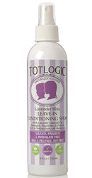 TotLogic Kids Detangler Spray and Leave In Conditioner - Naturally Scented with Essential Oils - Lavender, 8 oz TotLogic