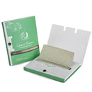 Natural Green Tea Oil Absorbing Tissues - 200 Counts in 2 Pack, Premium Face Oil Blotting Paper - Take 1 Piece Each Time Design - Large 10CM Oil Absorbing Sheets, No Waste and Easy to Carry in Pocket! PleasingCare