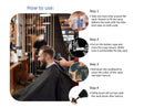 Haircutting Cape For Adults- Barber Cape For Men Hair Cape Barber Cape Hair Cut Cape Cape for Hair Cutting Black Large 55" X 63" Bonus Barber Accessories 1 Neck Duster Brush 1 Barber Neck Strips NA