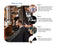 Haircutting Cape For Adults- Barber Cape For Men Hair Cape Barber Cape Hair Cut Cape Cape for Hair Cutting Black Large 55" X 63" Bonus Barber Accessories 1 Neck Duster Brush 1 Barber Neck Strips NA