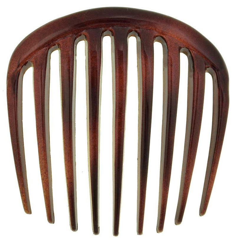Camila Paris CP2431 French Hair Side Comb Small 3 inch Tortoise Shell, Flexible Durable Cellulose Hair Combs, Strong Hold Hair Clips for Women, No Slip Styling Girls Hair Accessories Made in France Camila