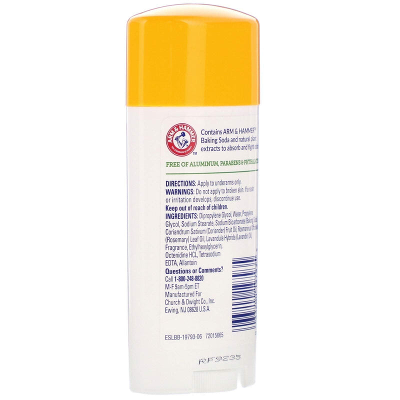 ARM & HAMMER Essentials Natural Deodorant Fresh 2.50 oz (Pack of 10) Arm & Hammer
