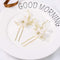 Yean Bride Flower Wedding Hair Pins Gold Pearls Bridal Hair Piece Crystals Hair Accessories for Women and Girls Pack of 2 Yean